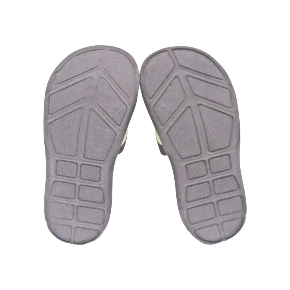 Under Armour Kids Ignite 4D Foam Adjustable Slides Black Lime Green‎ Sandals